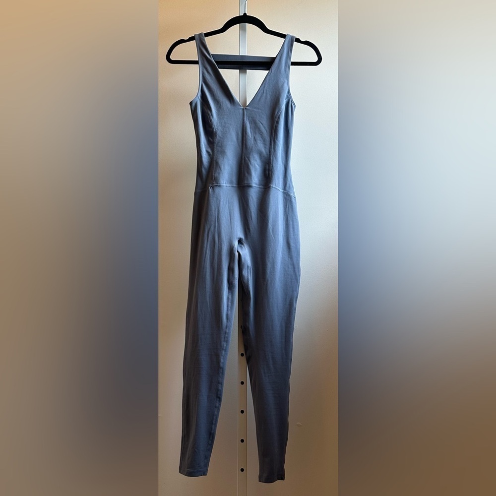 NWOT FP Movement Never Better One-Piece XS Blue Gray Strappy Back Onesie
